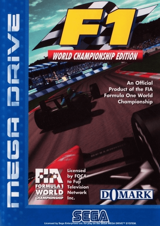 F1 box art for Sega Mega Drive